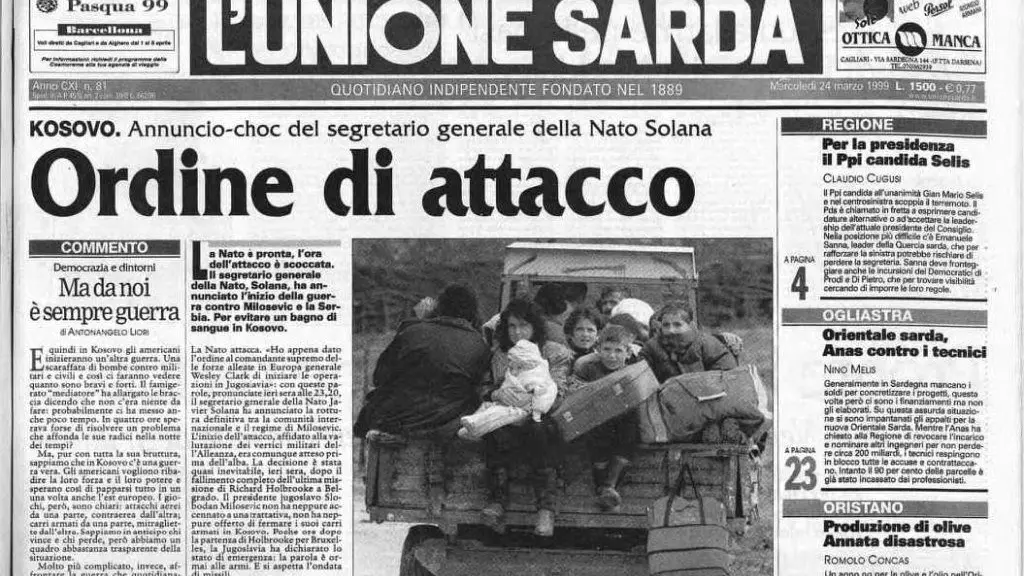 AccaddeOggi 24 marzo 1999 la Nato attacca Milosevic e la Serbia