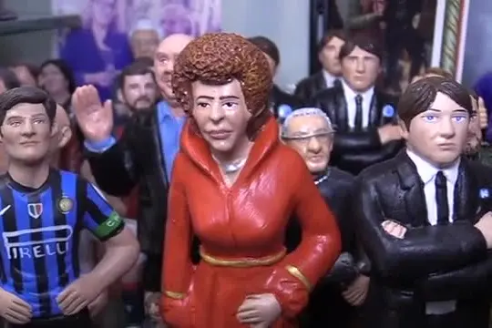 Vanoni e Sinner le statuine più gettonate dei presepi a Napoli