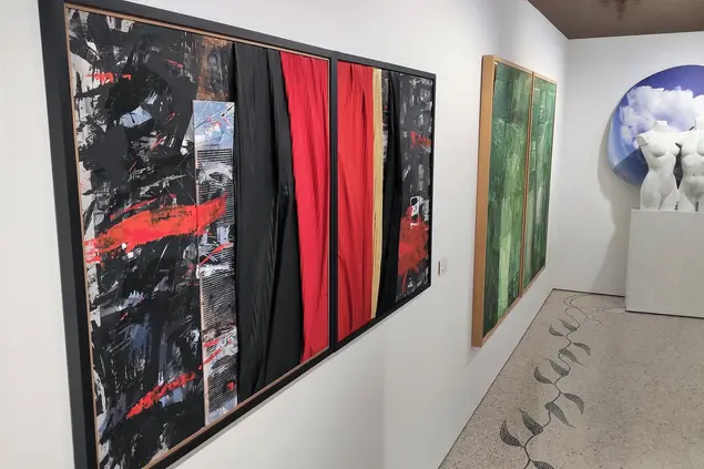 Alcune opere della mostra (foto G. Marras)
