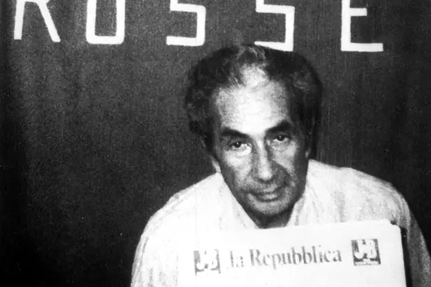 Aldo Moro nei giorni del rapimento (foto Ansa)