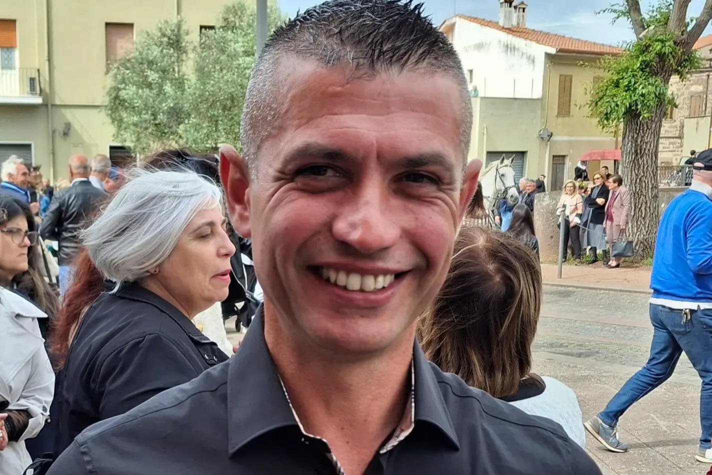 Sedilo, Mauro Pireddu capo corsa de S'Ardia a piedi (Foto S. Corrias)