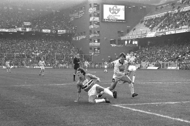 Marco Lanna quando era un calciatore della Samp (Ansa)