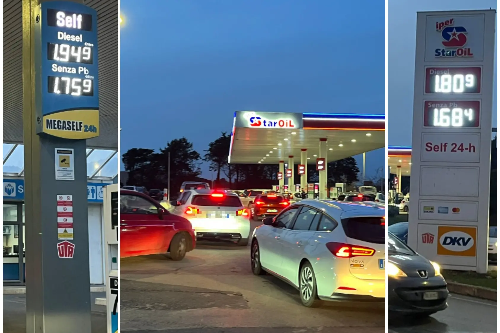 Sardegna, prezzi alle stelle e file ai distributori