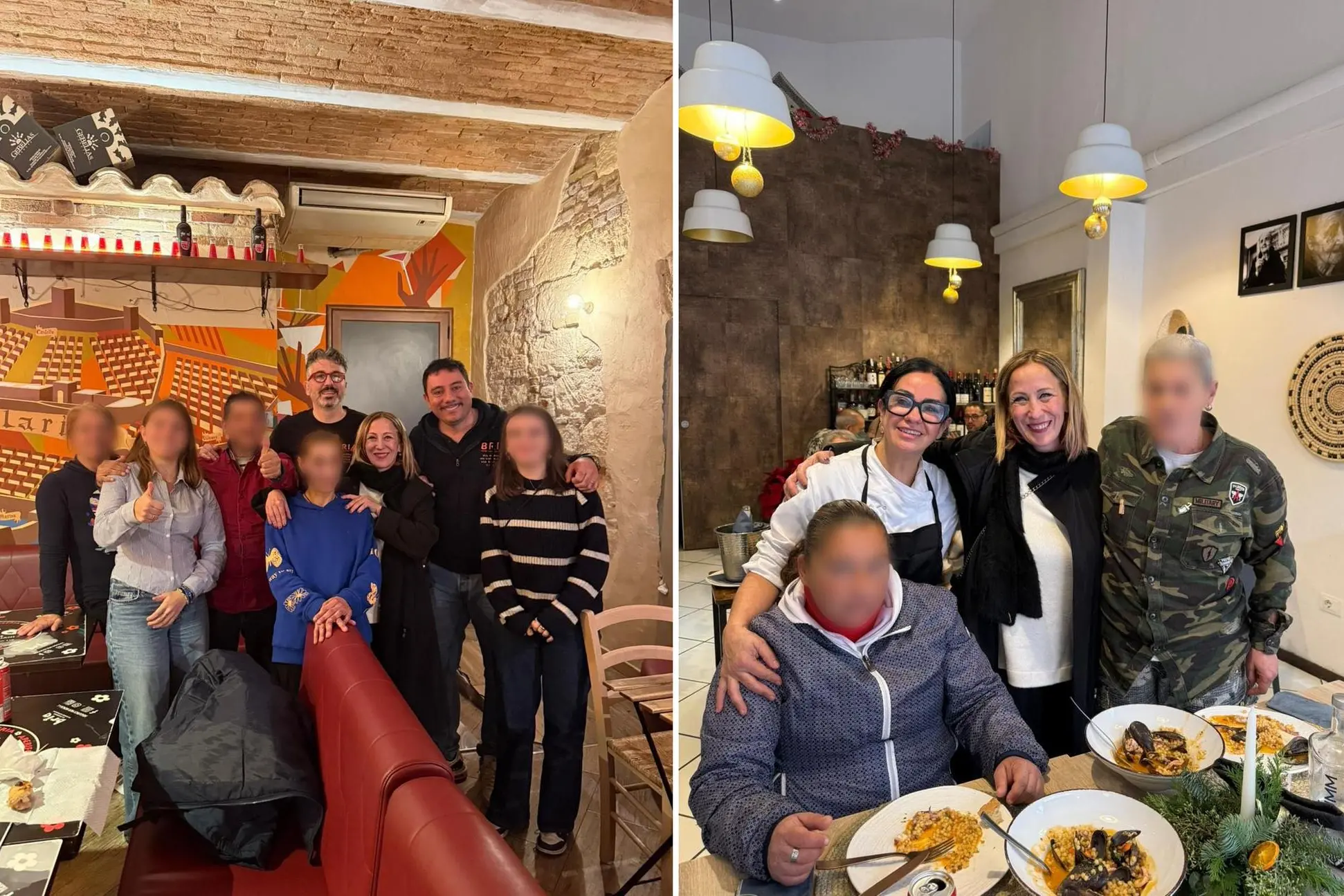 Gli ospiti in ristorante