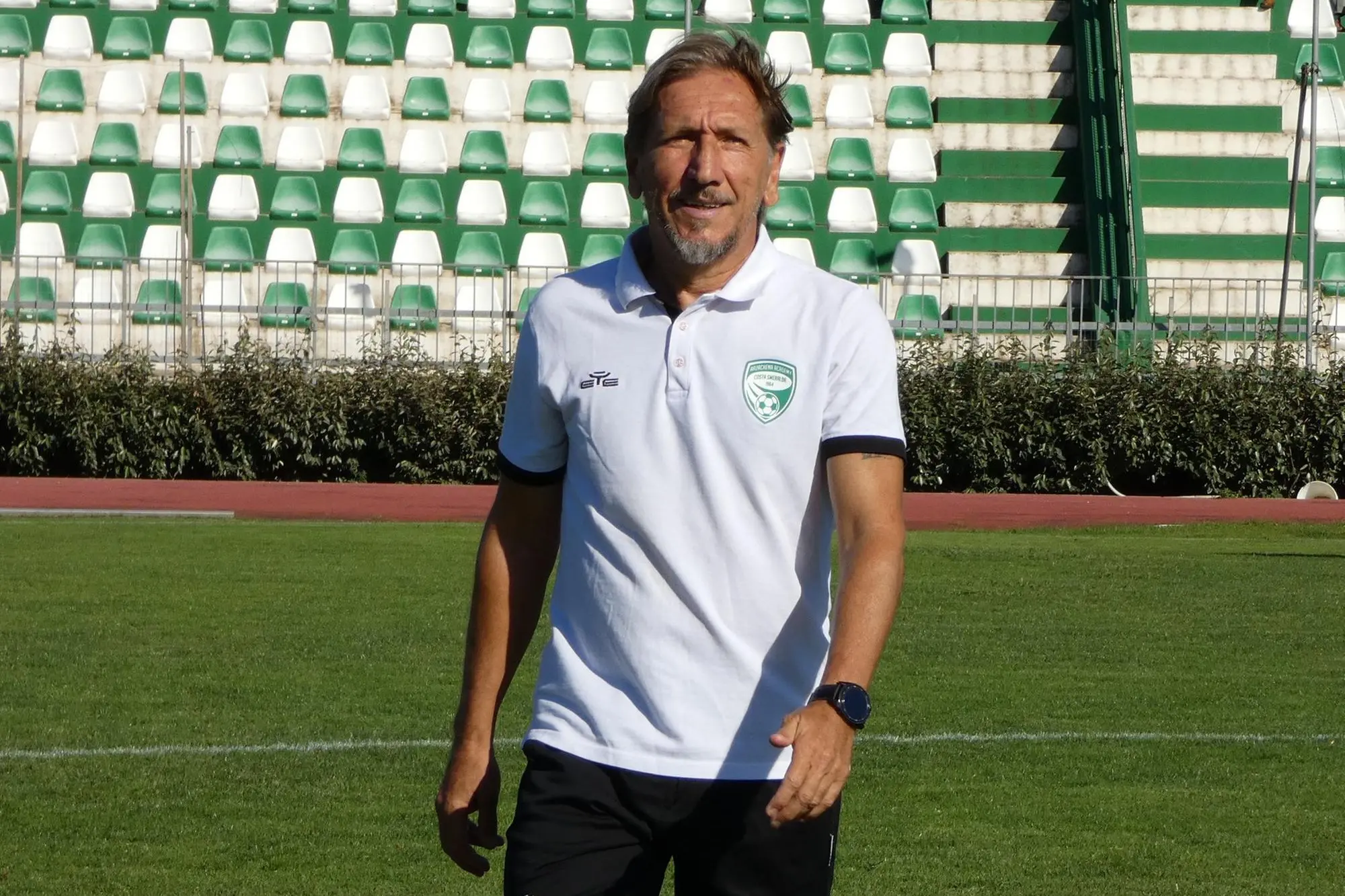 Marco Nappi, alla seconda stagione come allenatore dell’Arzachena (foto concessa)