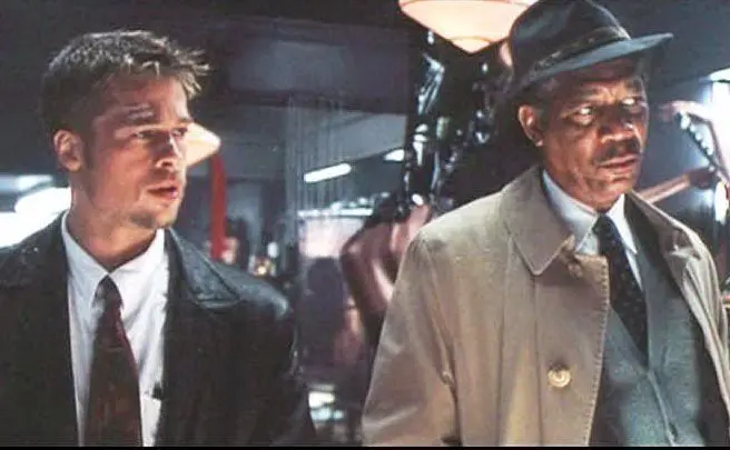 Al fianco di Brad Pitt in &quot;Seven&quot; (foto Wikipedia)