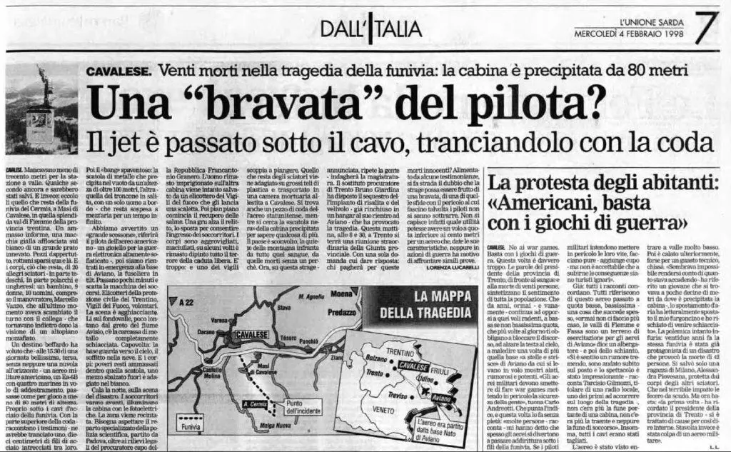 La notizia su L'Unione Sarda