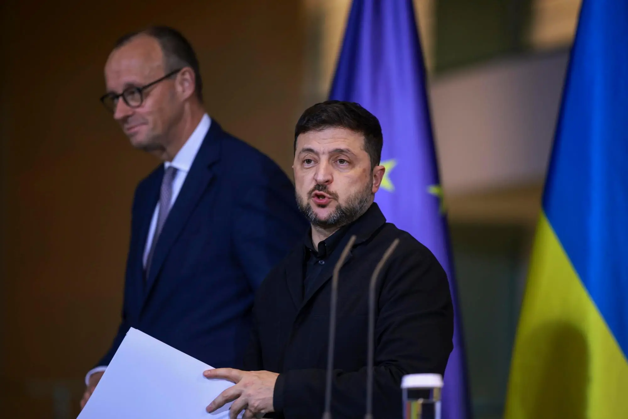 Zelensky a Berlino (Ansa-Epa)