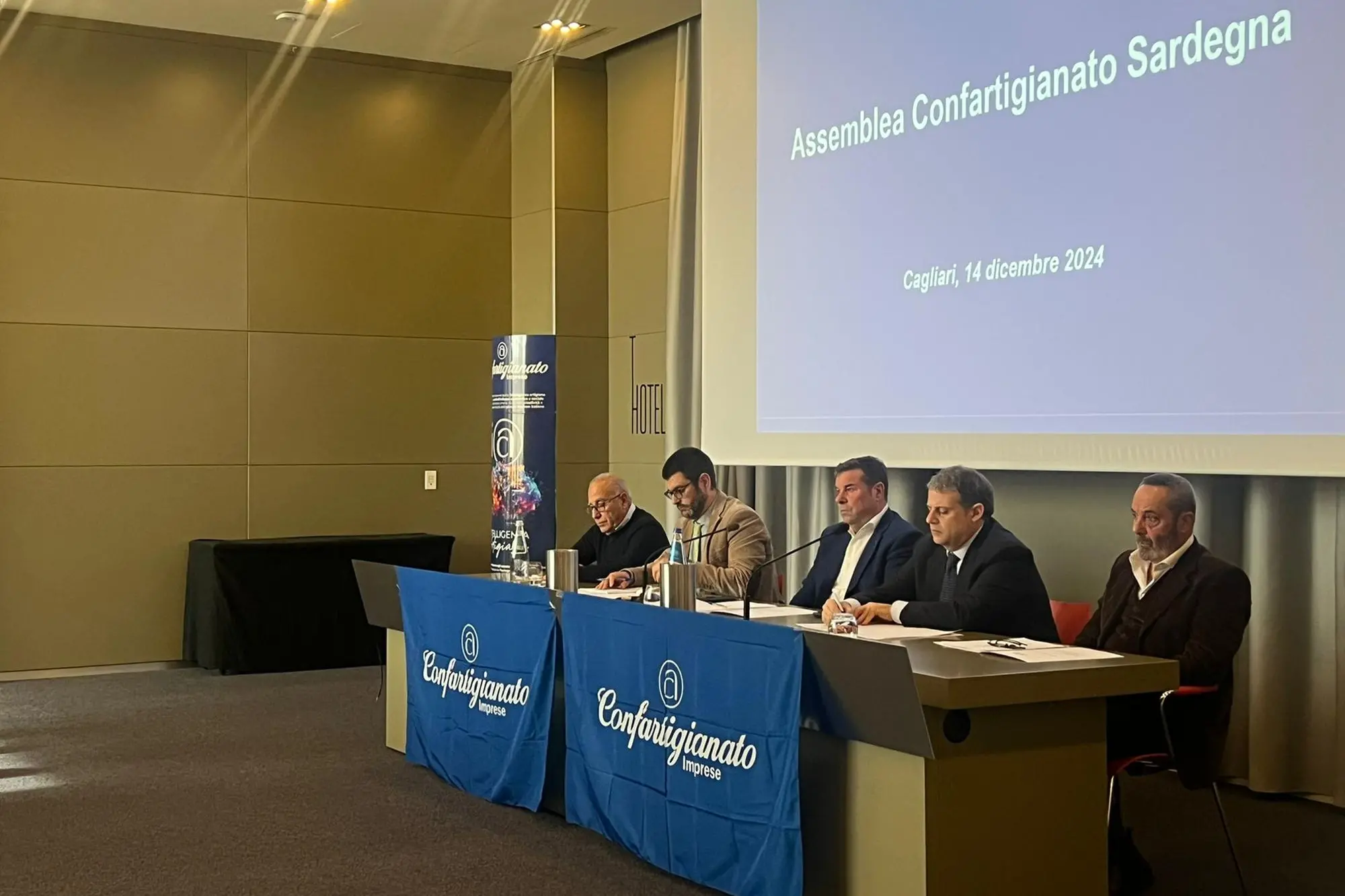 L'assemblea di Confartigianato Sardegna oggi a Cagliari (foto Francesca Melis)