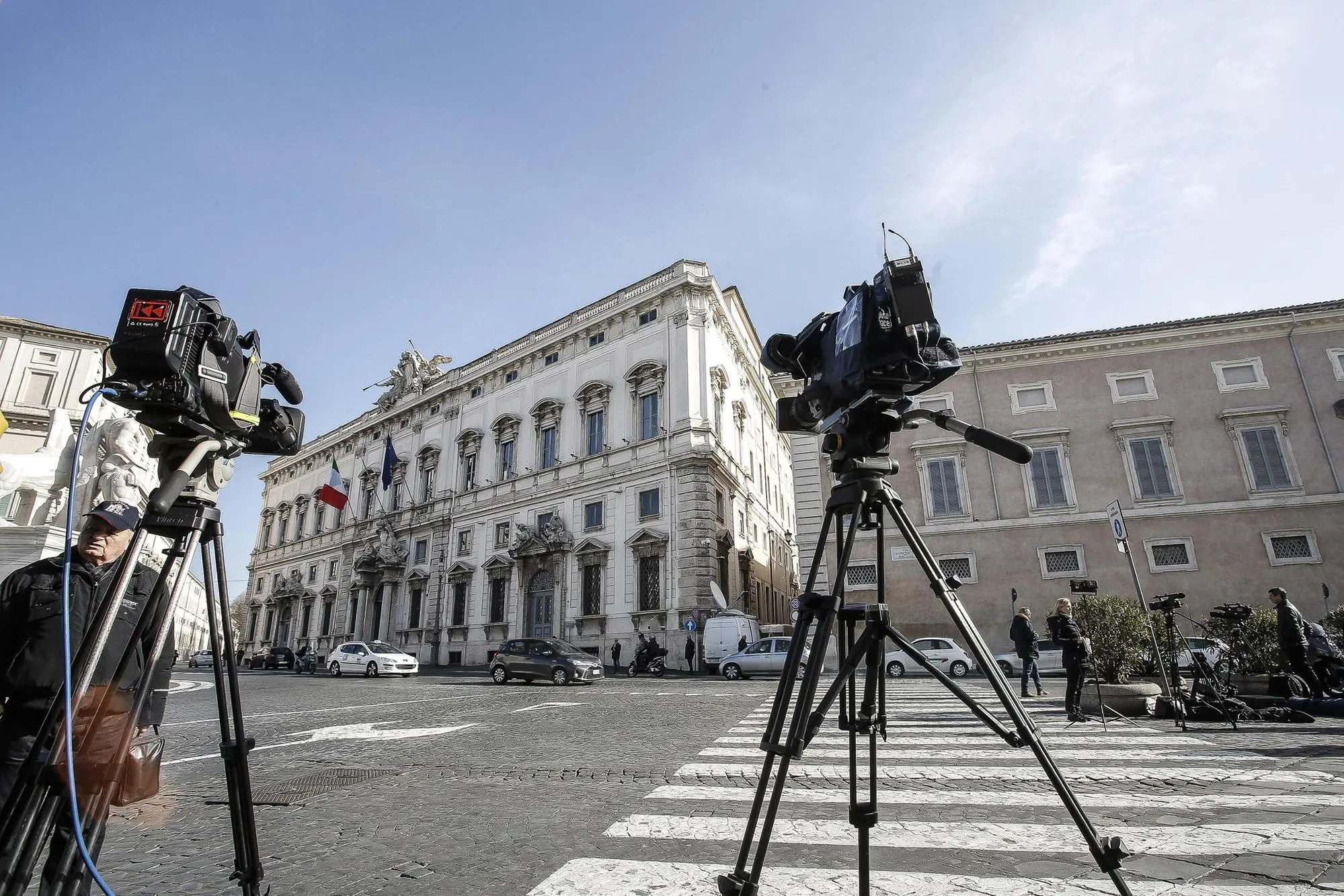 L'esterno del Palazzo della Corte Costituzionale a Roma (foto archivio L'Unione Sarda)