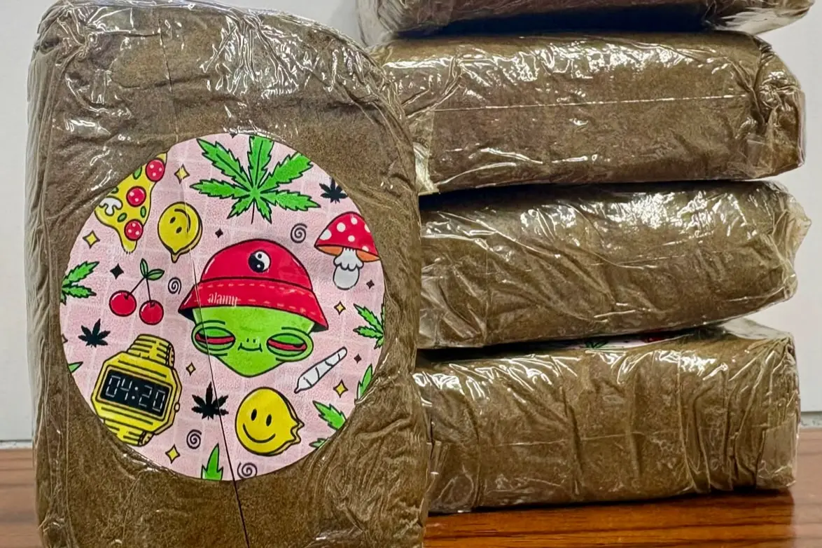 La droga sequestrata (foto Polizia)