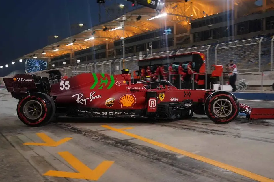 La monoposto di Carlos Sainz (foto Twitter-Ferrari)