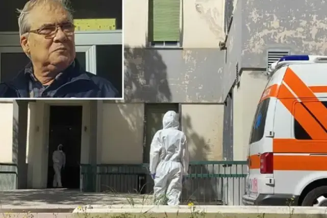 Il Policlinico di Sassari e, nel riquadro, Marco Spissu (Archivio L'Unione Sarda)