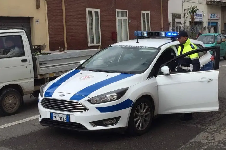 I vigili a Oristano (L'Unione Sarda - Sanna)