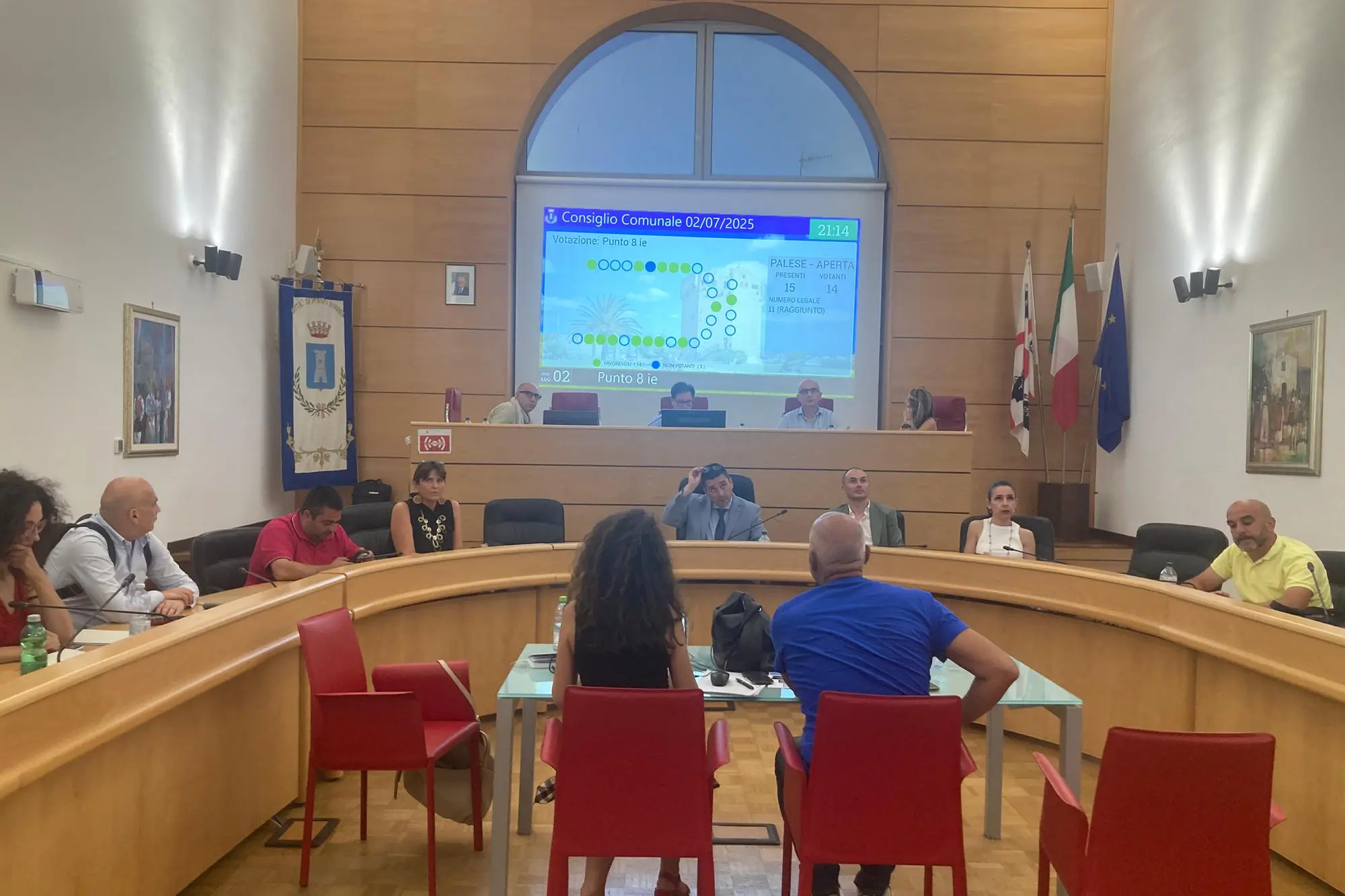Consiglio comunale di Porto Torres (foto Pala)