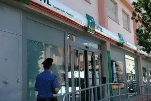 L'agenzia della Bnl di Carbonia