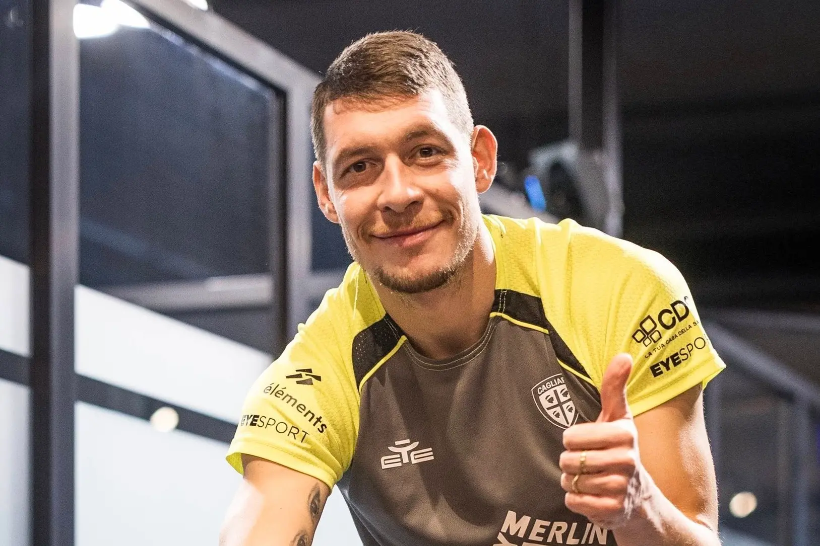 Andrea Belotti, attaccante del Cagliari (foto Valerio Spano)