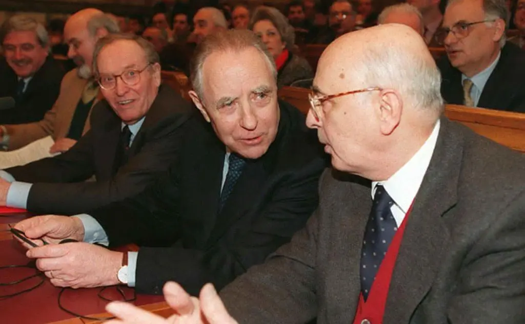 Con il suo predecessore, Carlo Azeglio Ciampi (Tutte le foto sono Archivio L'Unione Sarda)