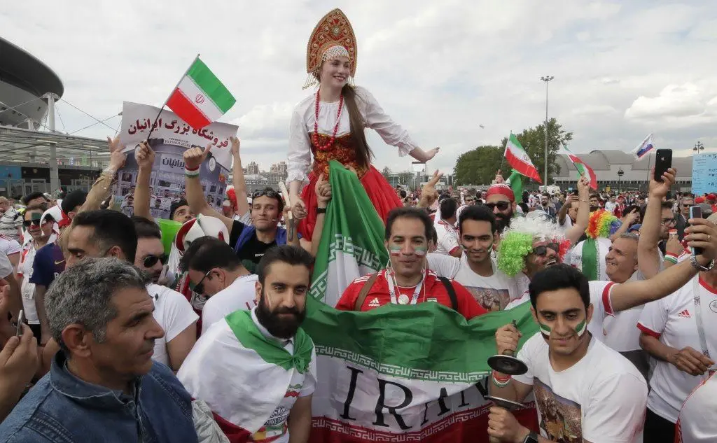 Festeggiano i tifosi iraniani