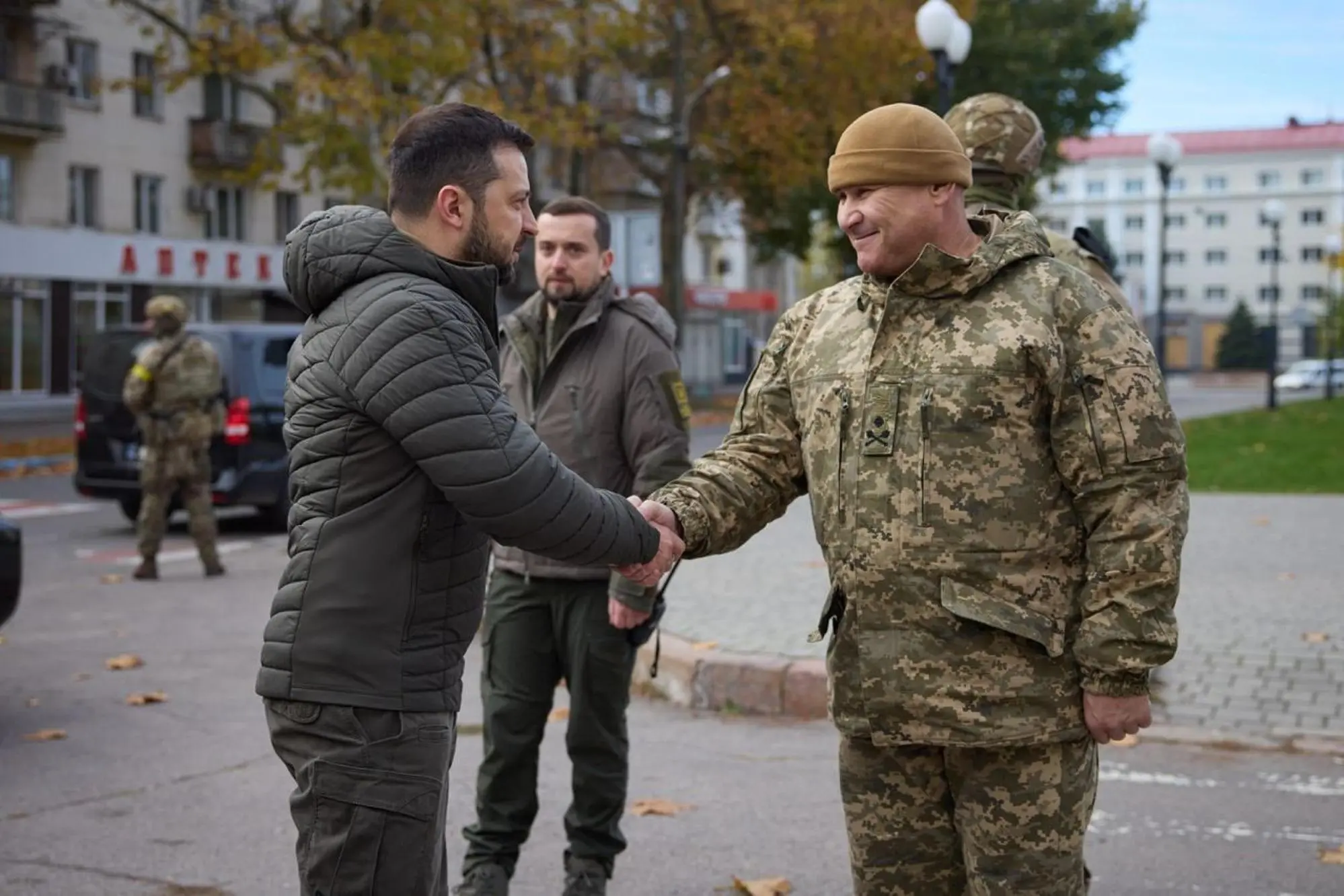 Zelensky a Kherson (Ansa)
