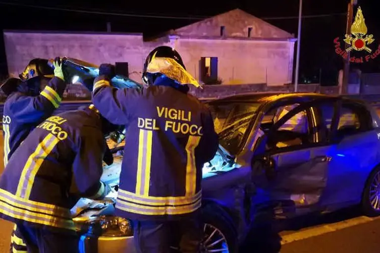 L'intervento dei vigili del fuoco