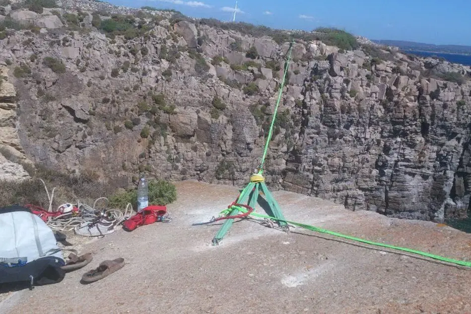 L'attrezzatura dei due arrampicatori