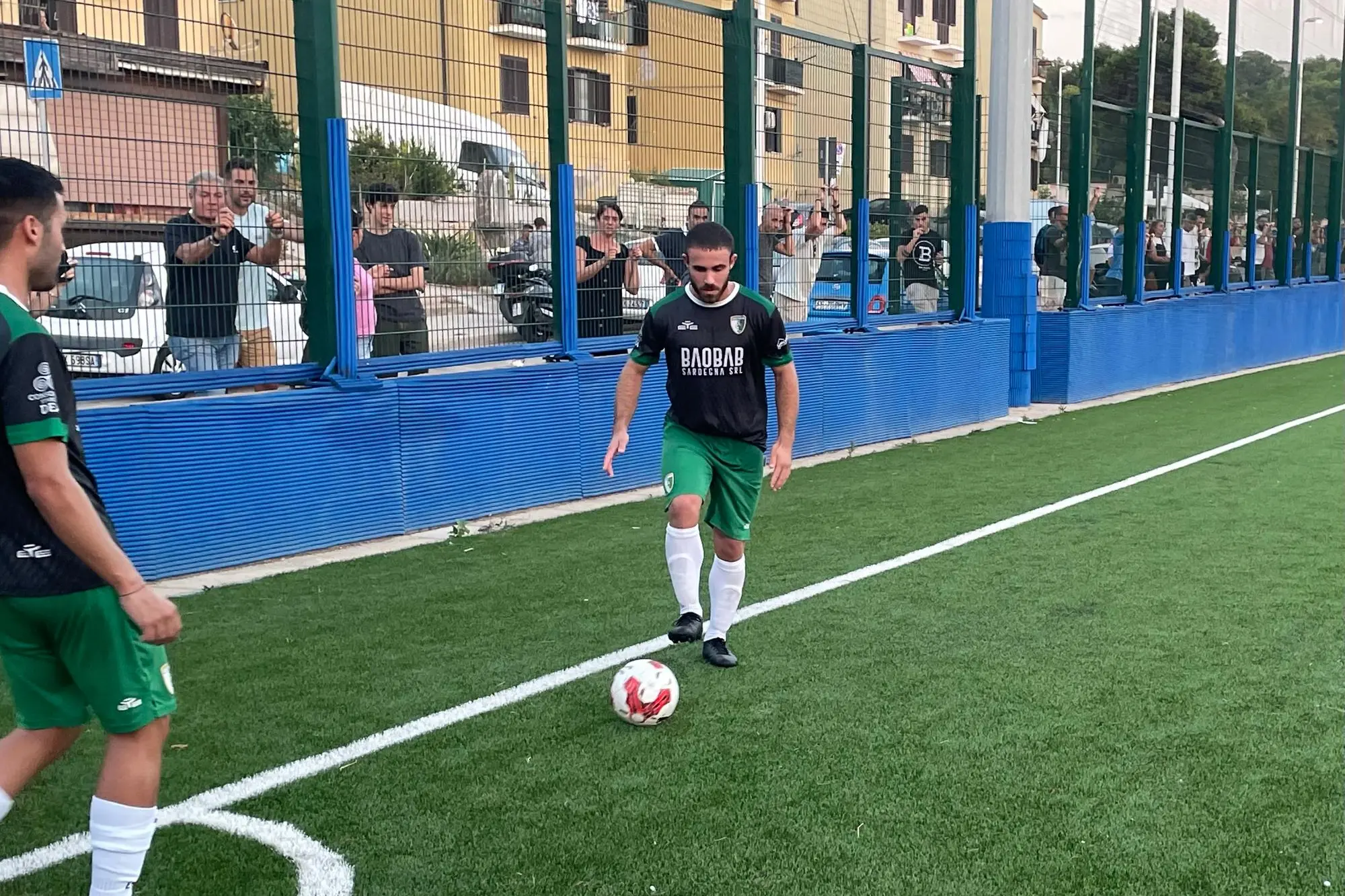 Filippo Littarru, attaccante del Castiadas squalificato per le prossime due giornate di Promozione (foto Spignesi)