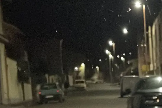 Via Giuseppe Pinna a Villacidro (foto L'Unione Sarda)