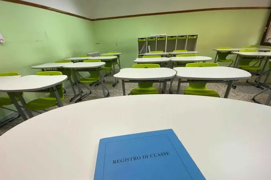 Una classe della scuola media (Foto S.Pinna)