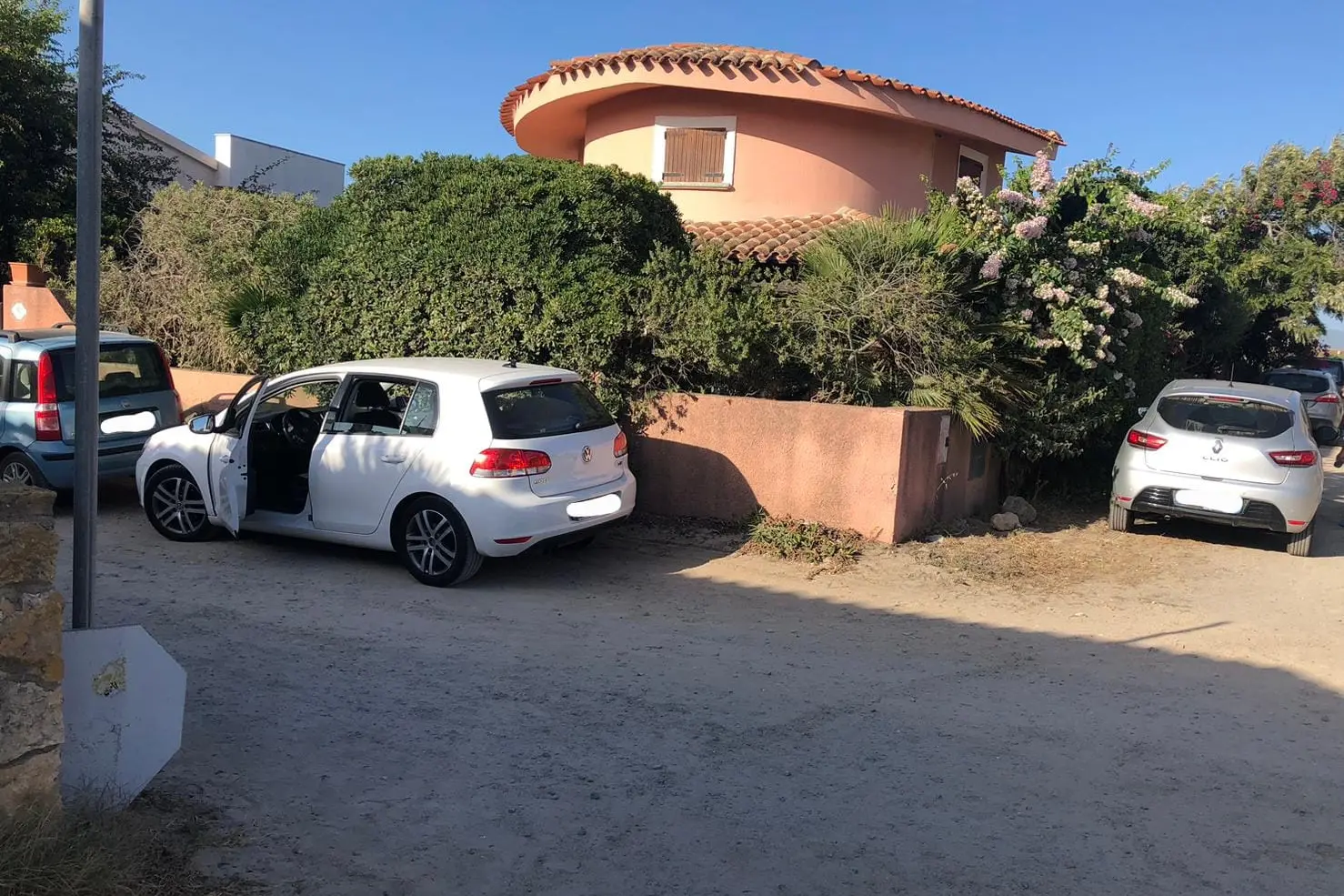 Una delle strade prese di mira