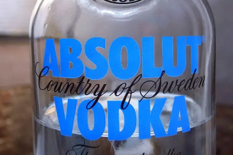 Una bottiglia di vodka