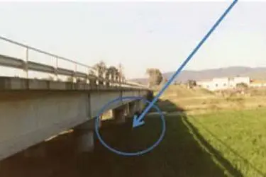 Il punto dove era stato ritrovato il corpicino di Giovanni