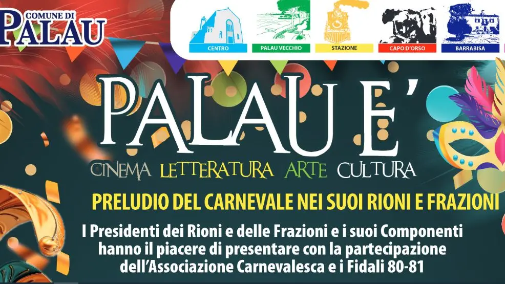 Carnevale a Palau: Festa Precarnevalesca dei Rioni e delle Frazioni