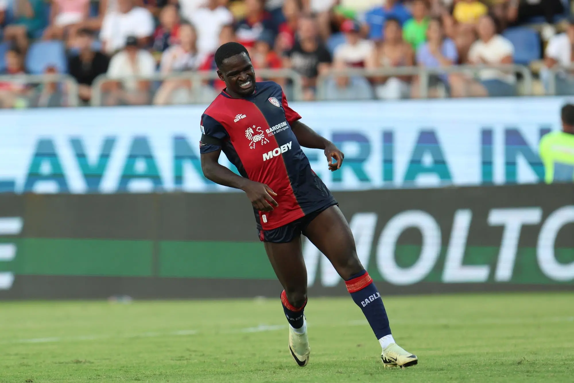 Zito Luvumbo, attaccante del Cagliari (foto Fabio Murru)