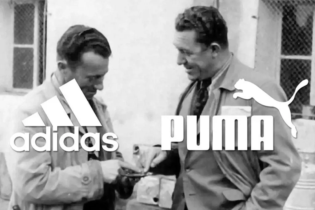 I due fratelli Adolf (“Adi”) e Rudolf (“Rudi”) Dassler che fondarono Adidas e Puma