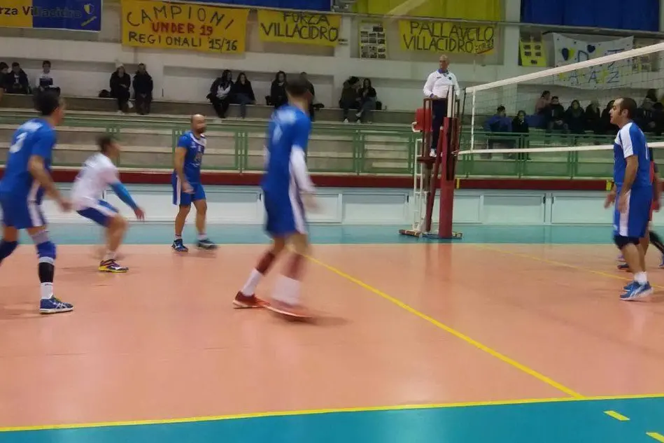 Una fase della gara