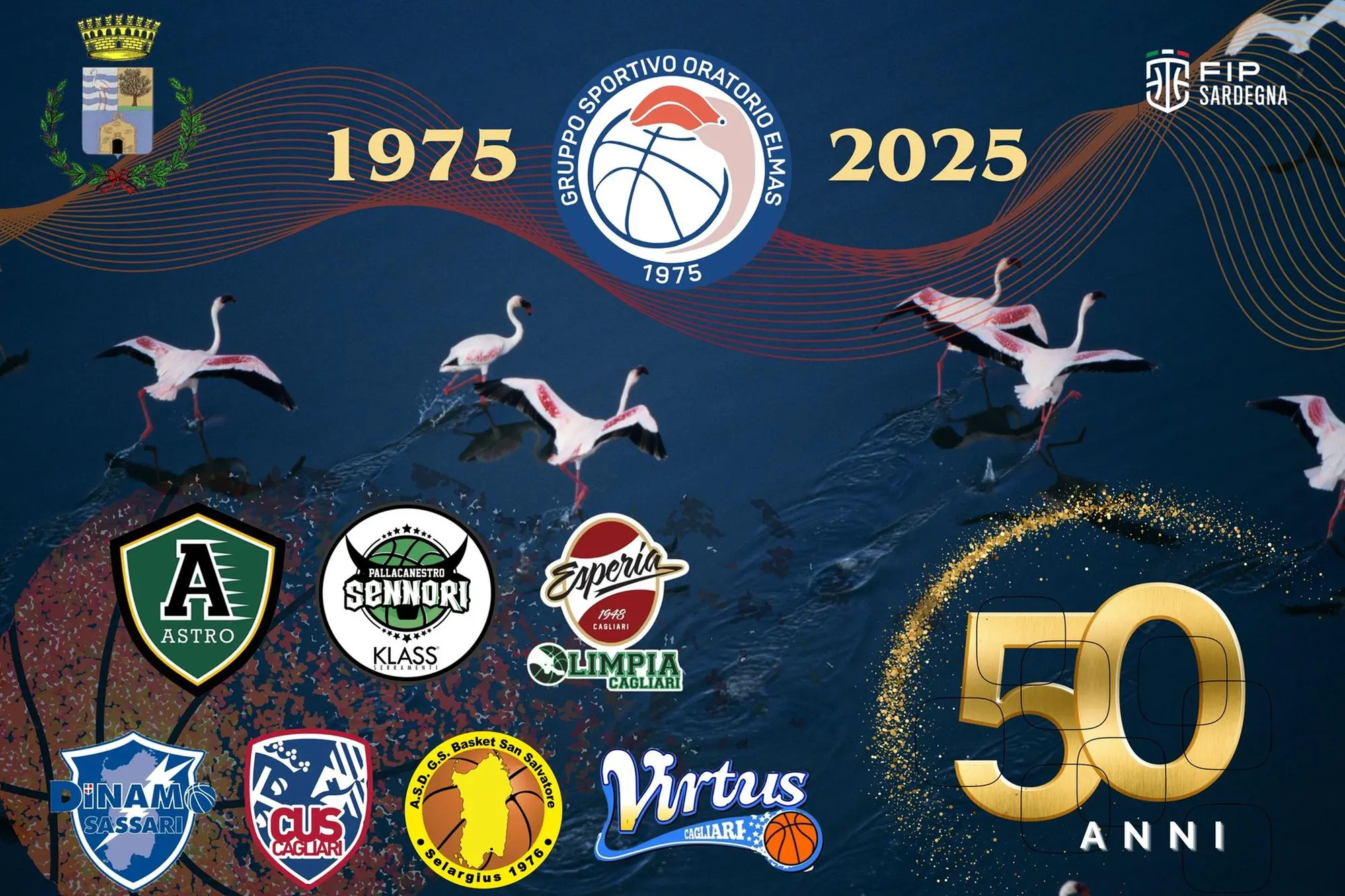La locandina del torneo (foto Basket Elmas)