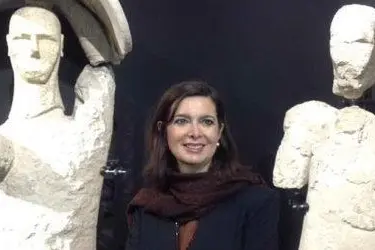 Laura Boldrini al museo di Cabras (foto twitter @lauraboldrini)