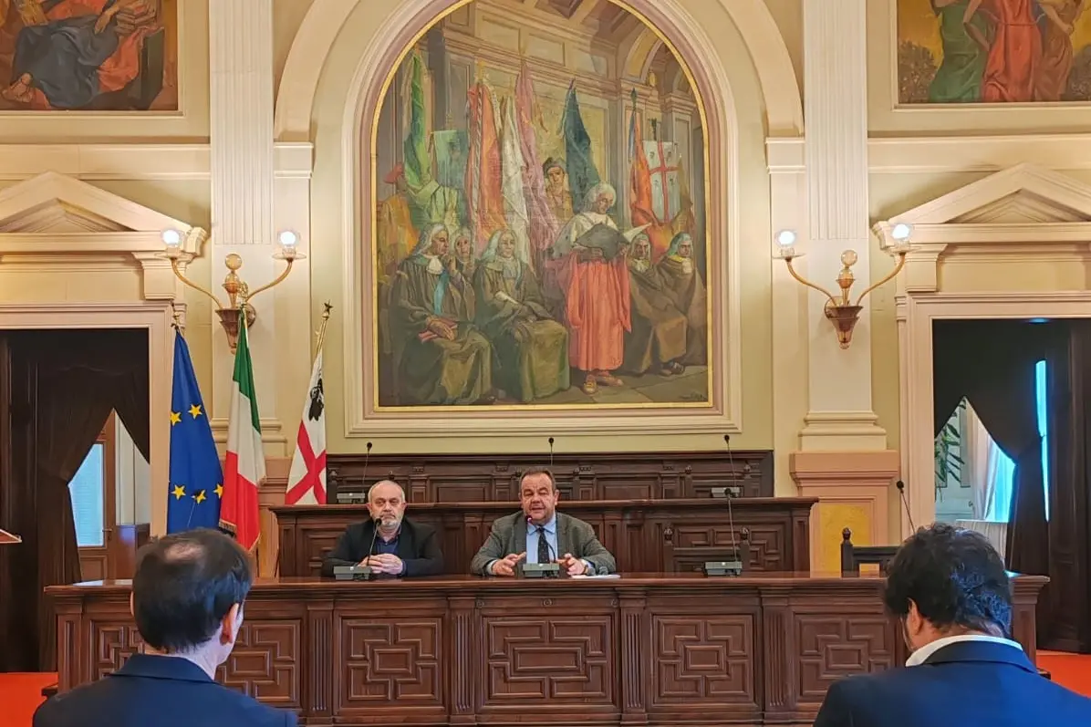 Il rettore Mariotti in Aula Magna