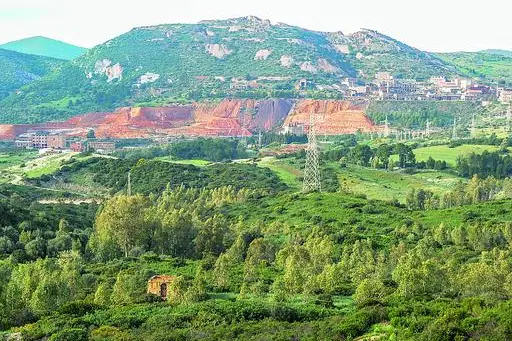 La valle dell'area mineraria del rio San Giorgio, dove sono previsti diversi interventi di bonifica (L'Unione Sarda - Angelo Cucca)