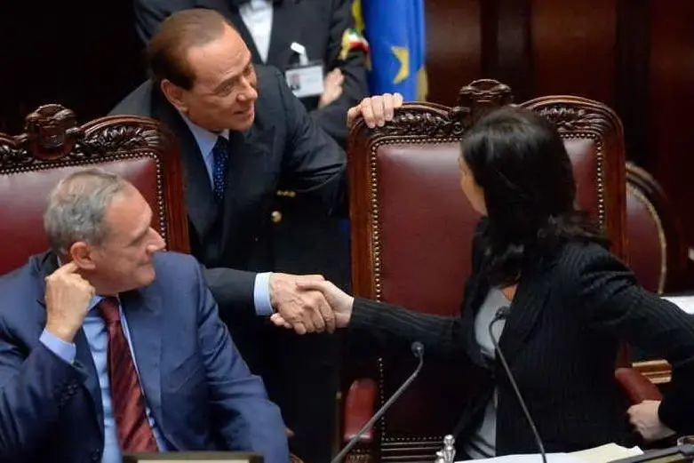 Grasso, Berlusconi e Boldrini