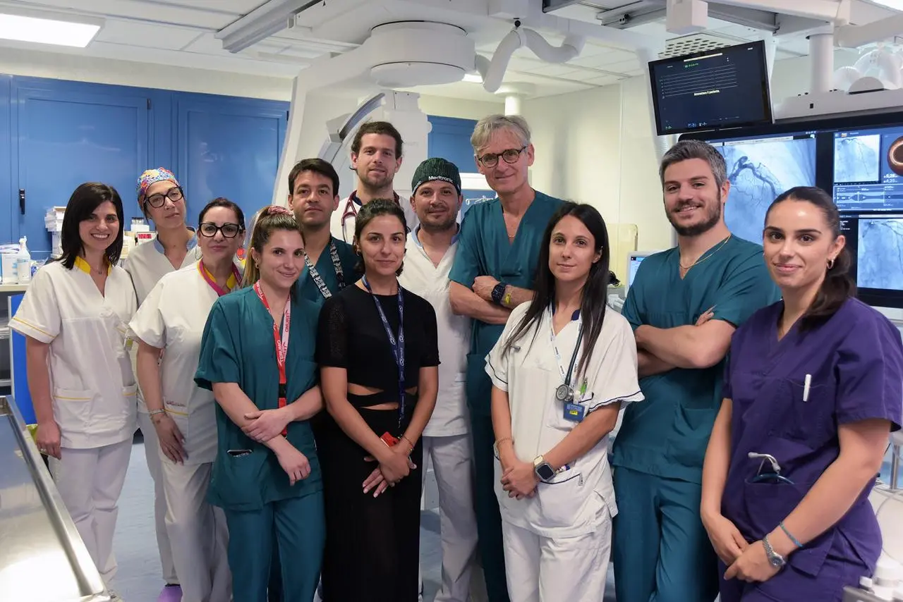 L'equipe "Tavi" dell'ospedale Brotzu