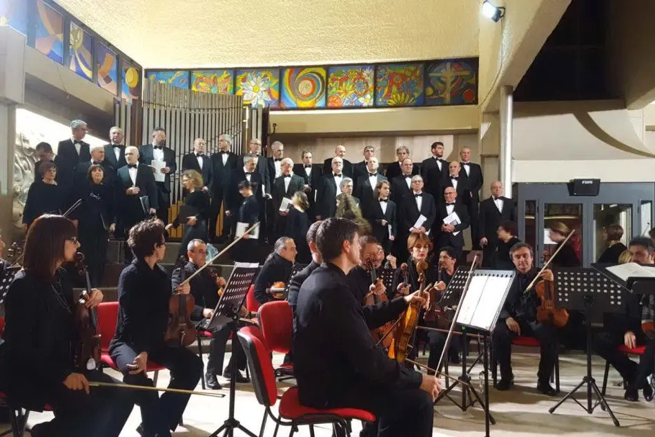 Un momento del concerto a La Salette