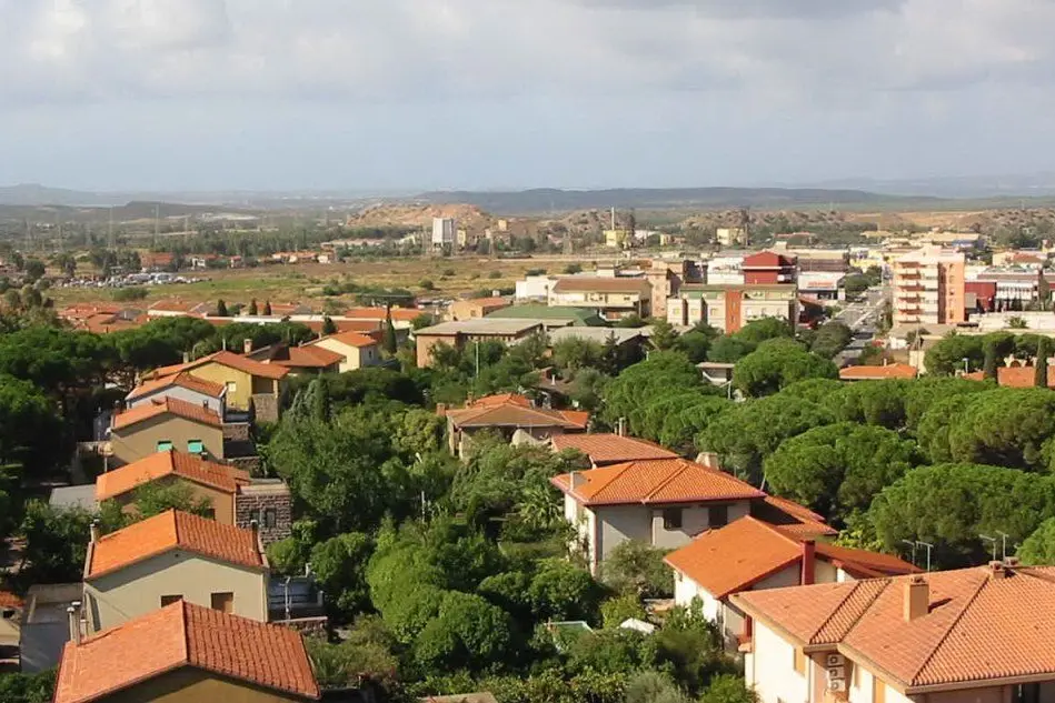 Una veduta di Carbonia