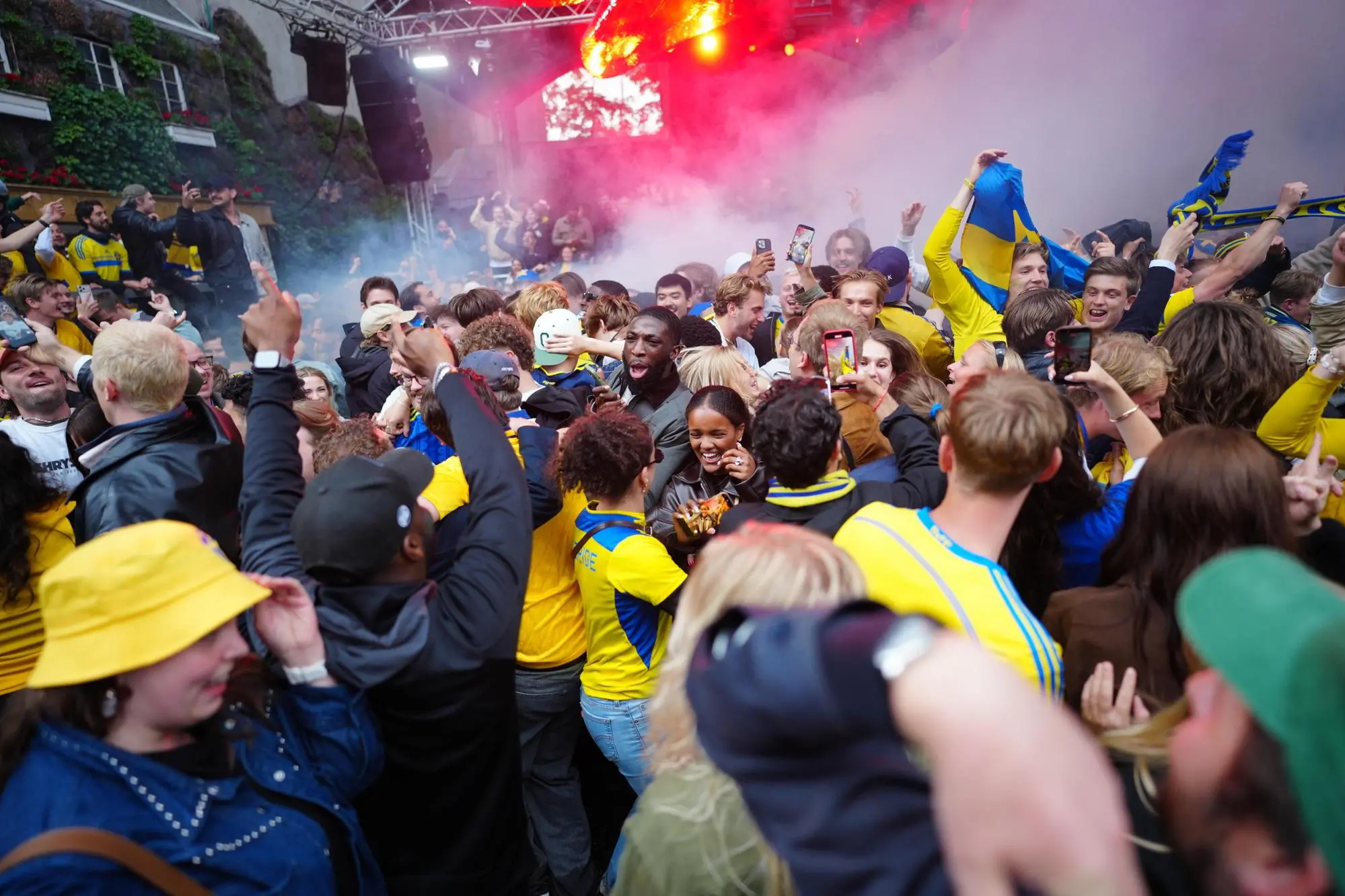 Festa in Svezia dopo il match