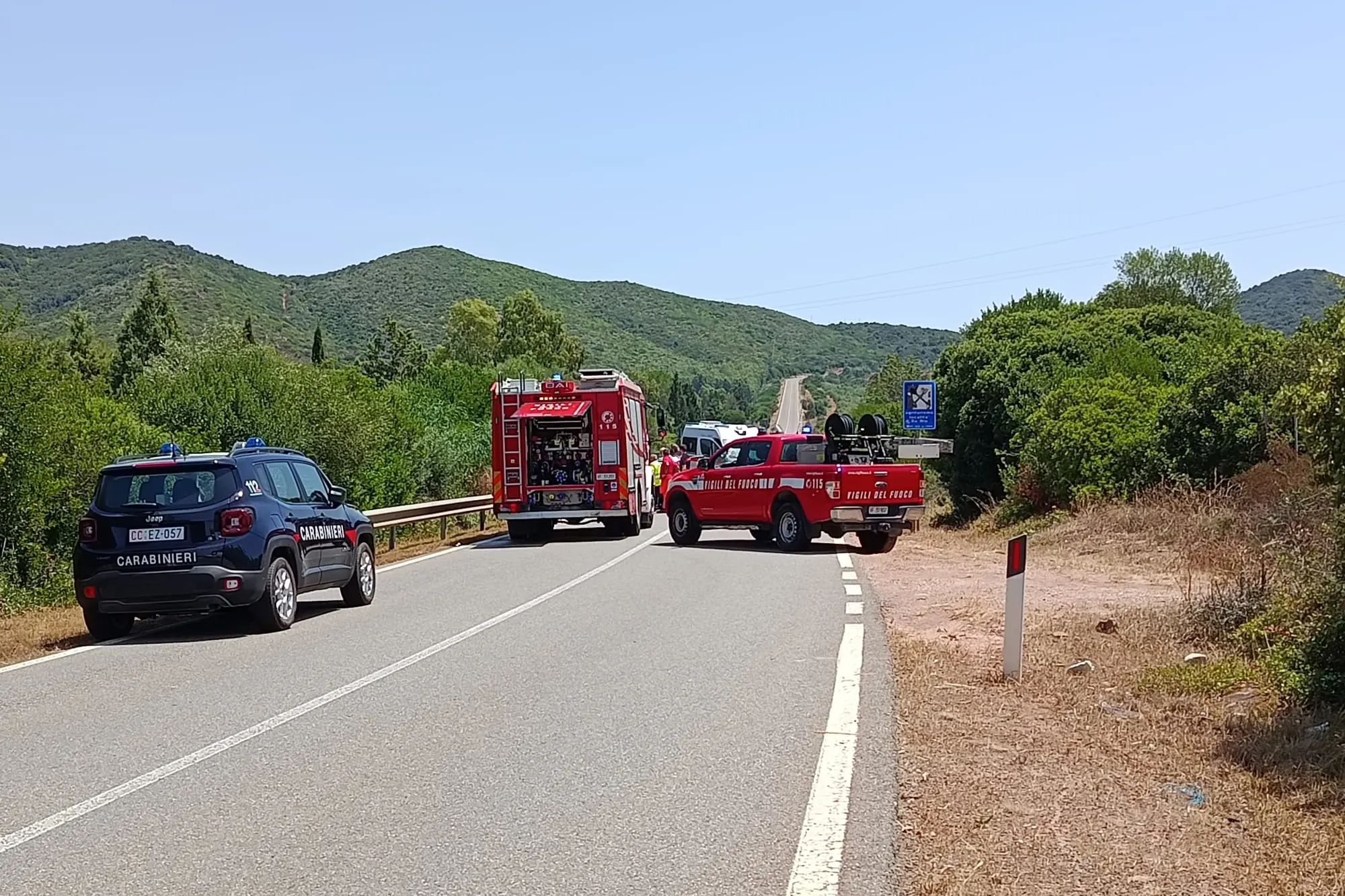 Incidente sulla Sp2 a Uta, due morti (Angelo Cucca)