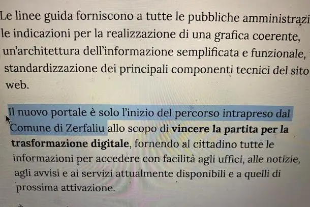 La frase corretta (foto Sara Pinna)