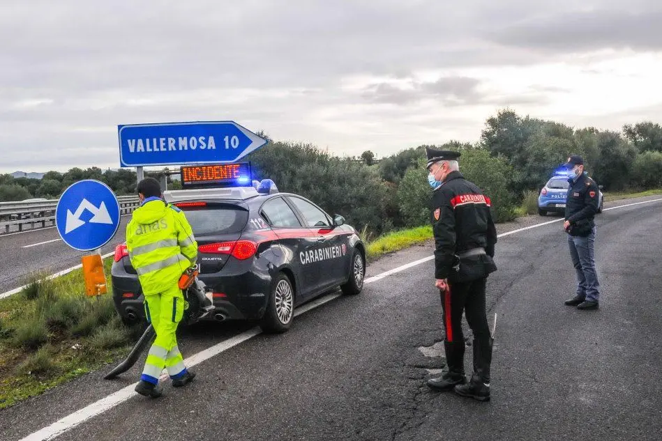 Il luogo dell'incidente (foto Cucca)
