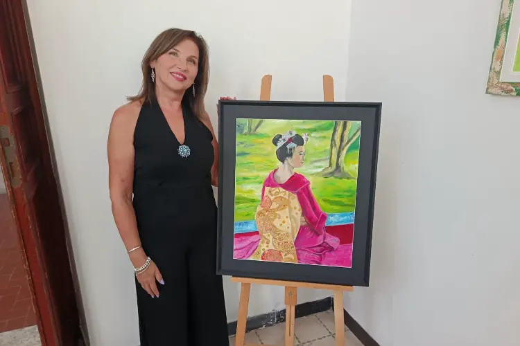 La pittrice Maria Franca Vargiu (foto concessa)