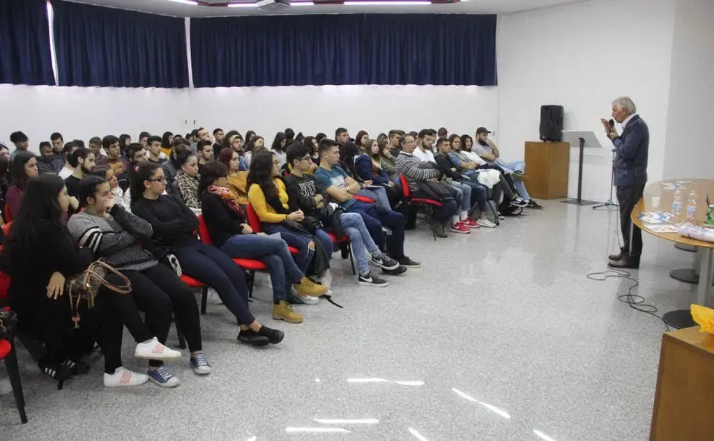 Un momento dell'incontro \"Una miniera di cultura\" (foto ufficio stampa Aes)